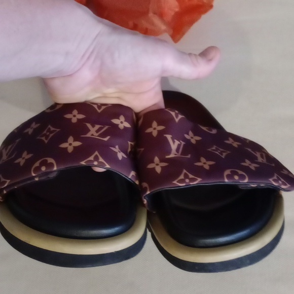 Louis Vuitton Monogram Slides with Box size 11 STELLAR - Picture 11 of 14